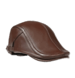 Men's Fashion Front Genuine Leather Head Cap, Casual Cap - HCP101 - Image 5