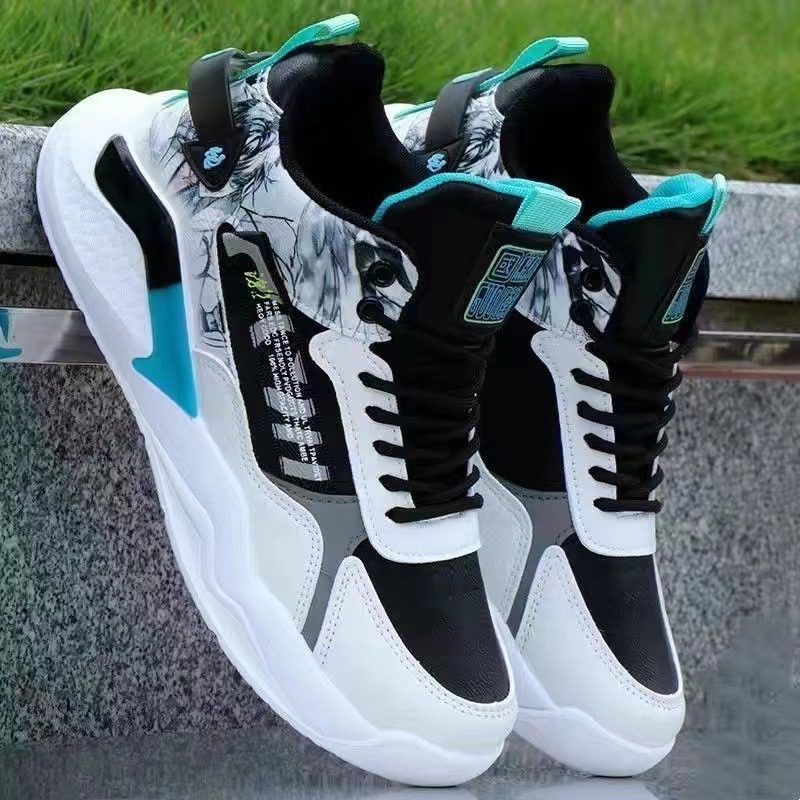 black New Man’s Top Trendy Forrest Gump Shoes, Sneaker – STLM3001 - Image 1