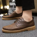 Men's shoes, new style, business casual leather shoes, Boot Shoes – LM5023 - Image 2